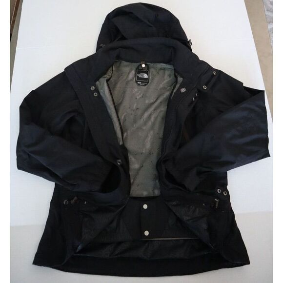 The North Face Women Sz L Black HyVent Removable Hood Snow Ski Jacket - Picture 12 of 16
